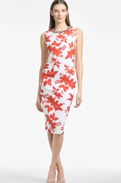 Sachin & Babi Sleeveless|Orange<Anna Dress -