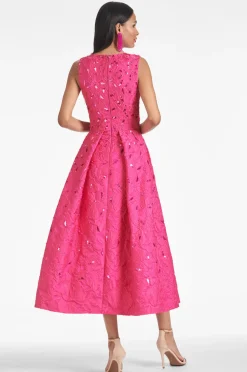 Sachin & Babi Tea-Lenght|Pink<Ashley Gown -