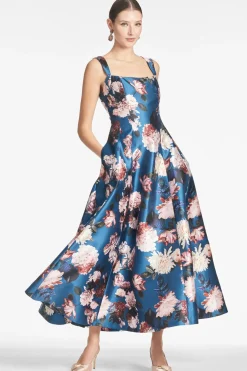Sachin & Babi Tea-Lenght|Prints<Audrey Gown -