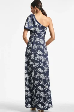 Sachin & Babi Blue|Prints<Chelsea Gown - Navy u0026 Ivory Peony