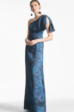 Sachin & Babi Blue|Prints<Chelsea Gown -
