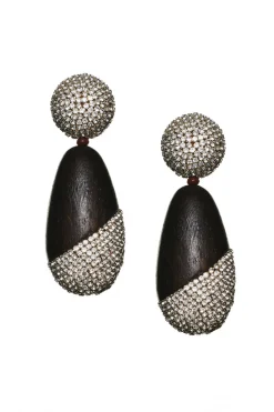 Sachin & Babi Earrings<Christina Earrings - Wood / Crystals