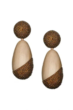Sachin & Babi Earrings<Christina Earrings - Wood / Crystals