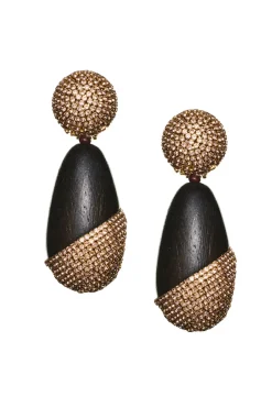 Sachin & Babi Earrings<Christina Earrings - Wood / Crystals