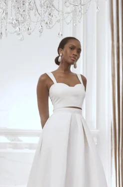 Sachin & Babi Bridal Separates|Engagement Party<Darcy Top - - Mikado