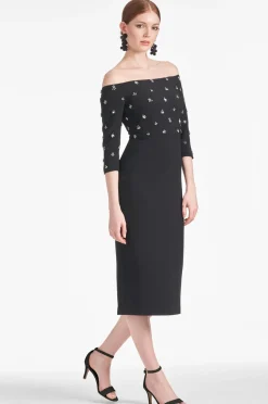 Sachin & Babi Crepe|Black<Fatima Dress -