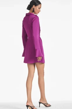 Sachin & Babi Long Sleeve|Satin<Greta Dress -