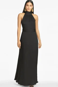 Sachin & Babi Black|Black<Kayla Gown -