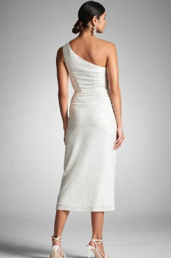 Sachin & Babi Engagement Party|Rehearsal Dinner<Phoebe Dress - Ivory Sequins