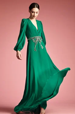 Sachin & Babi Winter|Winter<Ramsey Gown -