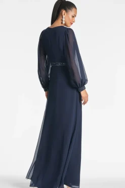 Sachin & Babi Winter|Winter<Ramsey Gown -