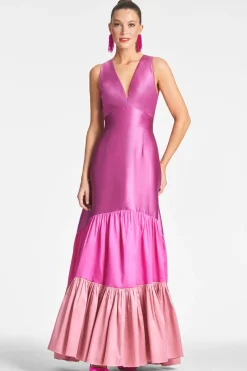 Sachin & Babi Evening|Black-Tie<Rori Gown - Fuchsia/Multi