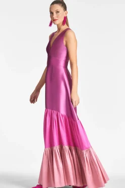 Sachin & Babi Evening|Black-Tie<Rori Gown - Fuchsia/Multi