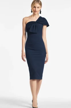 Sachin & Babi One Shoulder|Crepe<Sandra Dress -