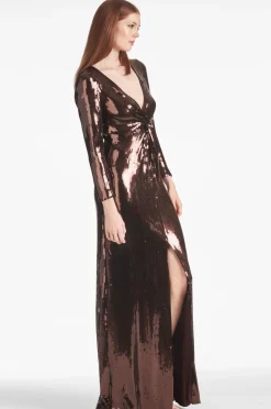 Sachin & Babi Evening|Winter<Sequin Talulla Gown -