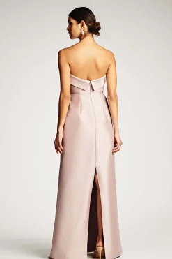 Sachin & Babi Black-Tie|Column<Tatia Gown -