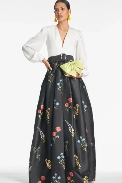 Sachin & Babi Winter|Ball Gowns<Zoe Gown - Off White/Noir Bouquet