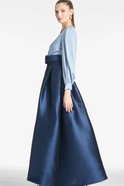 Sachin & Babi Winter|Winter<Zoe Gown - Slate/Navy